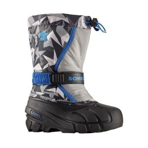 Sorel Kids Snow Boots - Black, Gray, and Blue